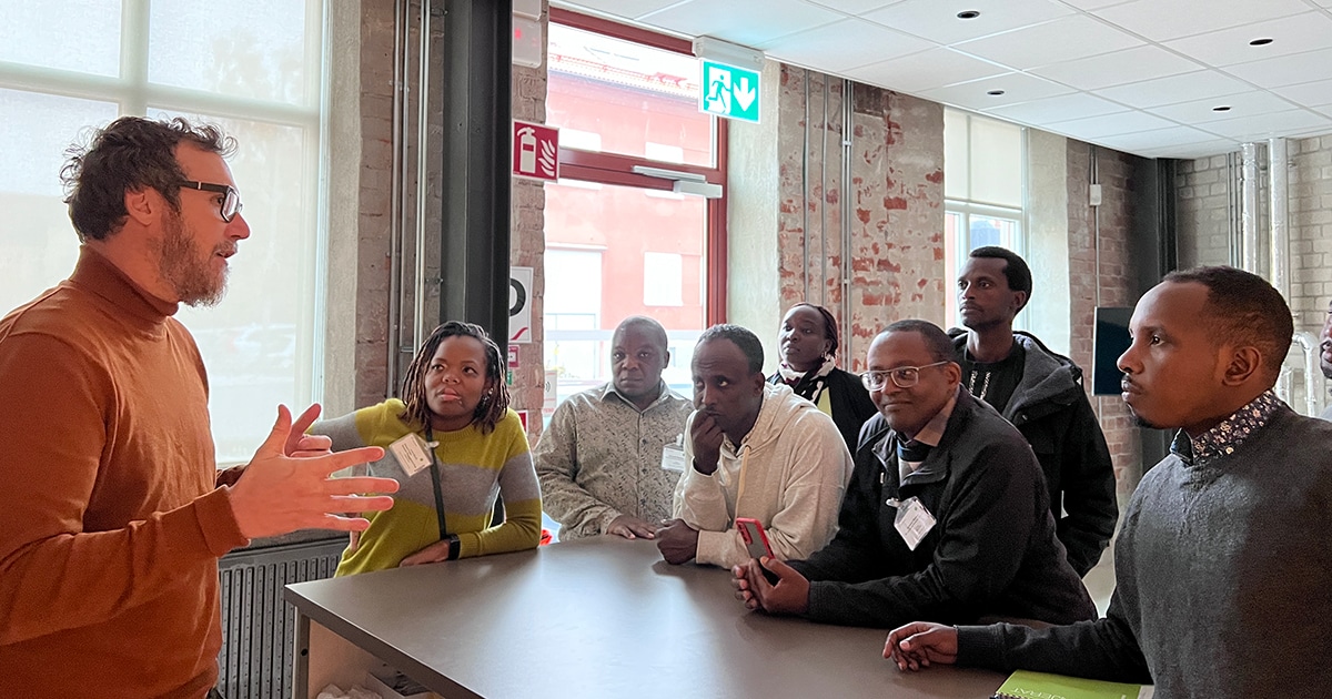 Participants at the Swedish Energy Agency.